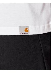 Carhartt WIP T-Shirt Upside Down I030209 Biały Loose Fit. Kolor: biały. Materiał: bawełna