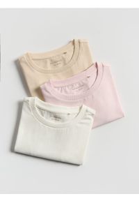 Reserved - Bawełniany t-shirt 3 pack - wielobarwny. Materiał: bawełna #1