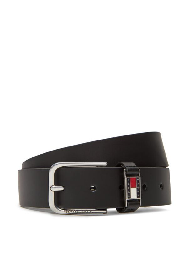 Tommy Jeans Pasek Męski Tjm Scanton 3.5 AM0AM13414 Czarny. Kolor: czarny. Materiał: skóra