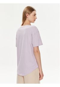 GAP - Gap T-Shirt 875093-02 Fioletowy Relaxed Fit. Kolor: fioletowy. Materiał: bawełna