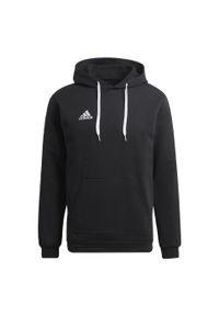 Bluza do piłki nożnej męska Adidas Entrada 22. Kolor: czarny. Materiał: bawełna, poliester