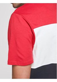 Jack & Jones - Jack&Jones T-Shirt Logo Blocking 12173968 Czerwony Slim Fit. Kolor: czerwony. Materiał: bawełna #7