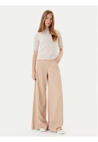 Marella Sweter Jim 2523366075 Écru Regular Fit. Kolor: kremowy. Materiał: wełna, kaszmir #5