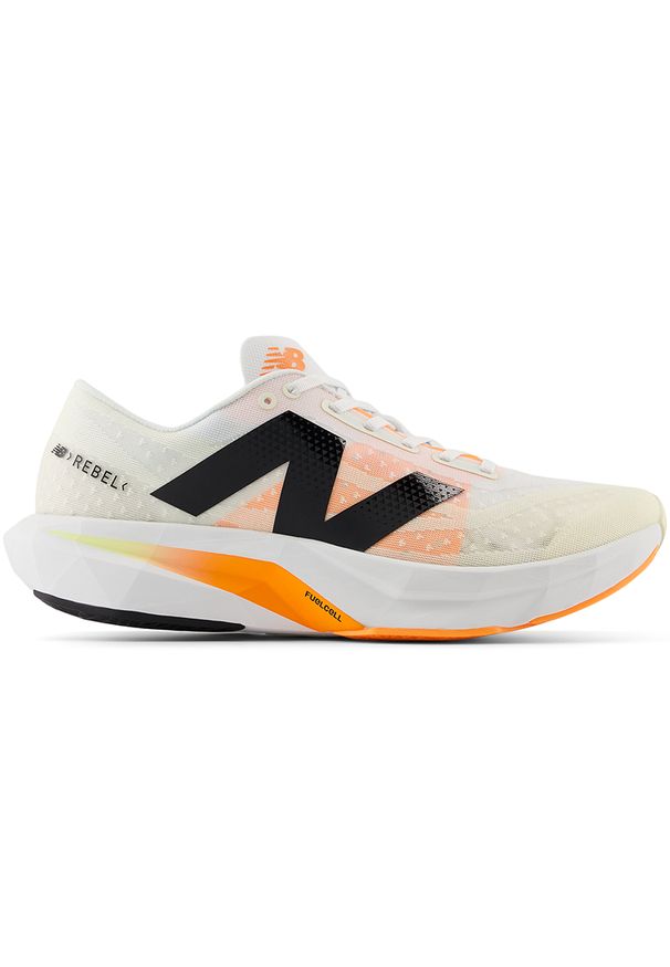 Buty męskie New Balance FuelCell Rebel v4 MFCXCN4 – beżowe. Okazja: na co dzień. Kolor: beżowy. Materiał: guma, syntetyk, materiał. Szerokość cholewki: normalna. Sport: fitness, bieganie