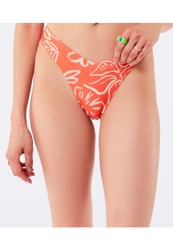Taila Dół Od Bikini High Leg - 36 - Koralowy - Etam. Kolor: pomarańczowy