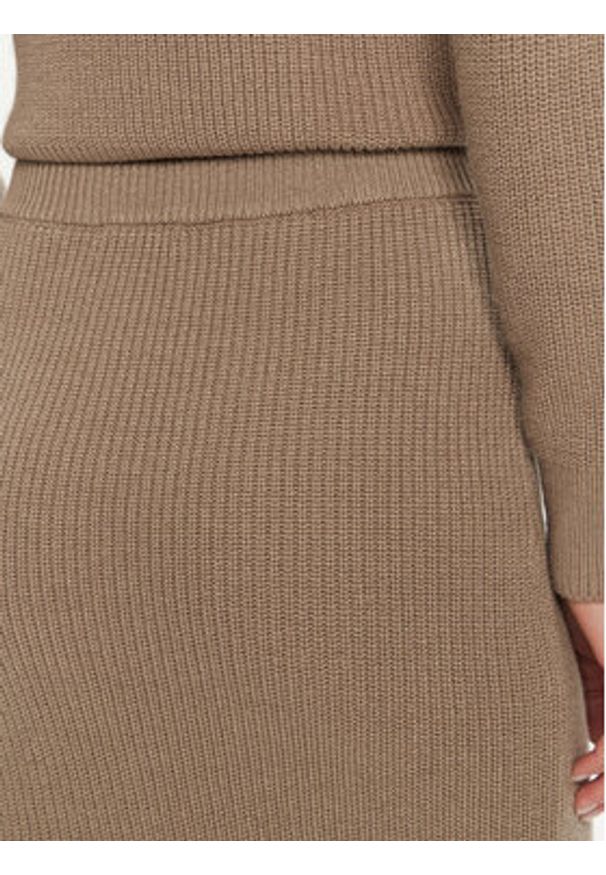 Guess Spódnica ołówkowa Zylee W4BD64 Z2WX0 Beżowy Slim Fit. Kolor: beżowy. Materiał: syntetyk