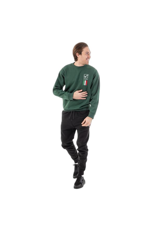 Givova Tuta Italia 100 męski dres Felpa S. Kolor: zielony. Materiał: dresówka. Sport: fitness