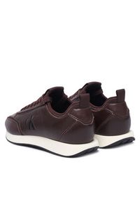 Calvin Klein Sneakersy Retro Runner Sock Panl Lth Neo HW0HW03118 Brązowy. Kolor: brązowy. Materiał: skóra #6