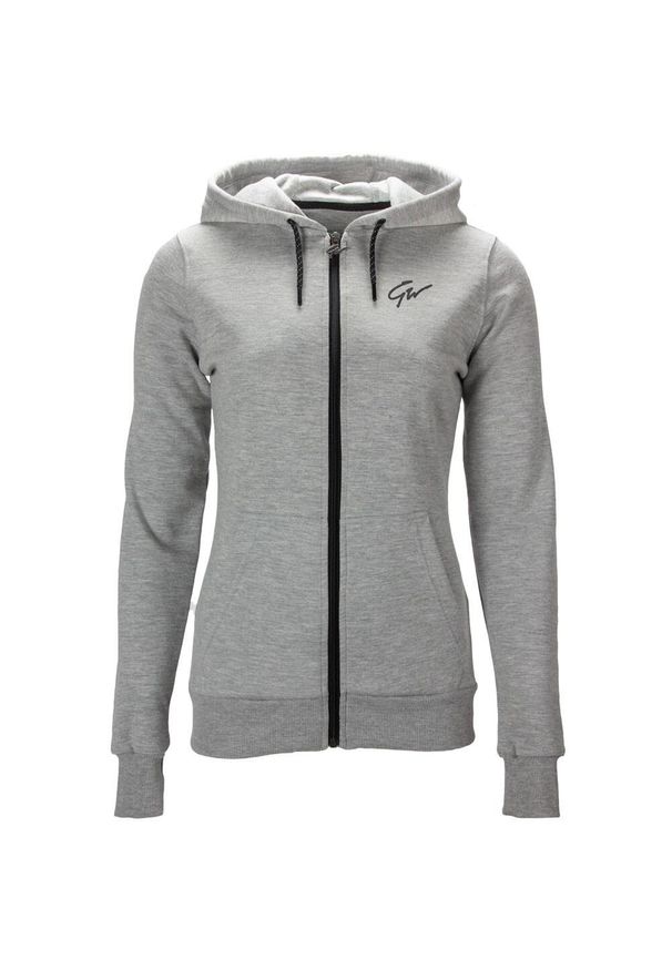 GORILLA WEAR - Bluza fitness damska Gorilla Wear Pixley Zipped Hoodie. Kolor: szary. Sport: fitness