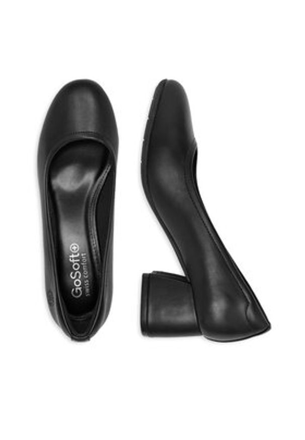 Go Soft Czółenka CEO-LAS0903-1 Czarny. Kolor: czarny. Materiał: skóra
