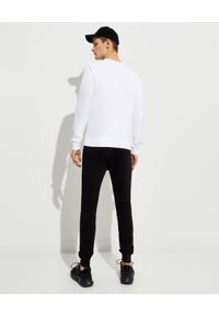 Balmain - BALMAIN - Biała bluza z logo. Kolor: biały. Materiał: jeans, bawełna. Długość rękawa: długi rękaw. Długość: długie. Sezon: wiosna #2