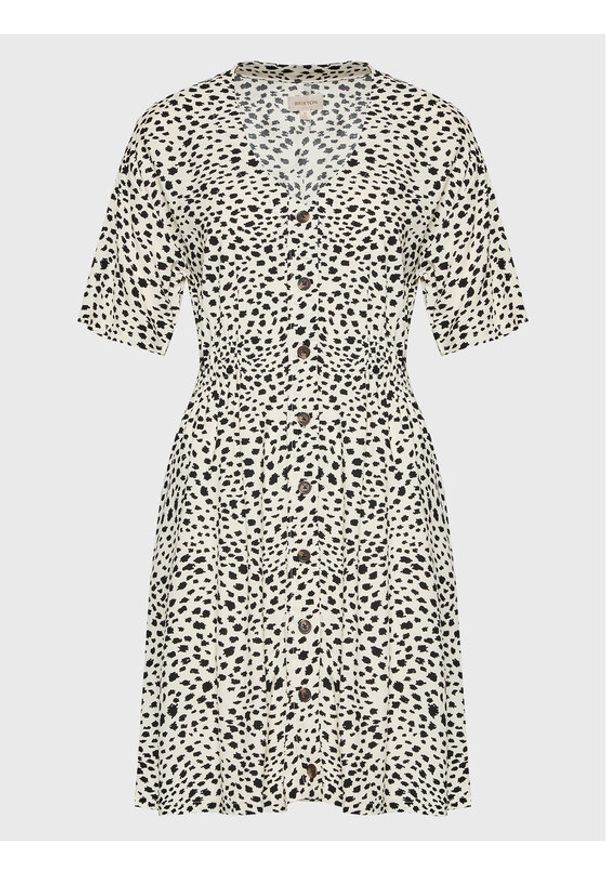 Brixton Sukienka codzienna Cheetah 04846 Beżowy Regular Fit. Okazja: na co dzień. Kolor: beżowy. Materiał: wiskoza. Typ sukienki: proste. Styl: casual