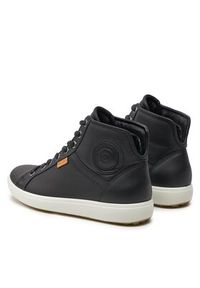 ecco - ECCO Sneakersy Soft 7 Ladies 43002301001 Czarny. Kolor: czarny. Materiał: skóra #5