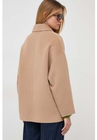 MAX&Co. kurtka koszulowa kolor brązowy przejściowa oversize. Kolor: brązowy #4