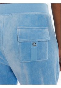 Juicy Couture Spodnie dresowe Caisa JCSEBJ008 Niebieski Slim Fit. Kolor: niebieski. Materiał: bawełna #5