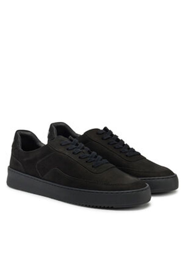 Filling Pieces Sneakersy Mondo 2.0 39922841847 Czarny. Kolor: czarny. Materiał: zamsz, skóra