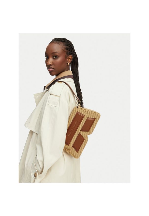 Karl Lagerfeld - Torebka KARL LAGERFELD. Kolor: beżowy