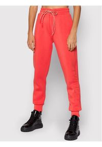 TwinSet - TWINSET Spodnie dresowe 212TT2091 Czerwony Regular Fit. Kolor: czerwony. Materiał: dresówka, wiskoza