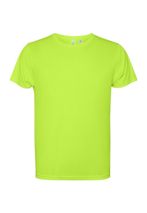 ROLY - Męska Koszulka Z Krótkim Rękawem Estoril. Kolor: wielokolorowy, żółty, zielony. Długość rękawa: krótki rękaw. Długość: krótkie. Sport: turystyka piesza