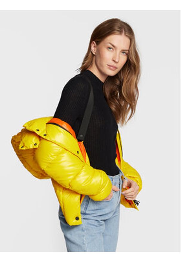 Add Kurtka puchowa 6AW771 Żółty Regular Fit. Kolor: żółty. Materiał: syntetyk