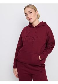 Sinsay - Bluza z kapturem i haftem - fioletowy. Typ kołnierza: kaptur. Kolor: fioletowy. Wzór: haft