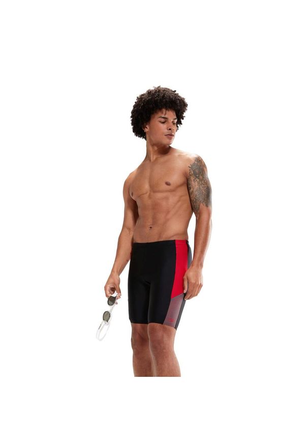 Jammery kąpielowe męskie Speedo Dive. Kolor: czerwony, wielokolorowy, czarny. Materiał: poliester