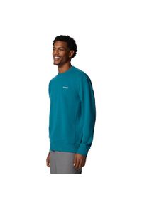 columbia - Bluza dresowa sportowa męska Marble Canyon French Terry Crew. Kolor: zielony. Materiał: poliester, bawełna. Sport: bieganie