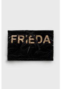 Frieda & Freddies Komin damski kolor czarny z nadrukiem. Kolor: czarny. Materiał: tkanina. Wzór: nadruk #2