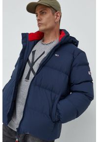 Tommy Jeans kurtka puchowa męska kolor granatowy zimowa. Okazja: na co dzień. Kolor: niebieski. Materiał: puch. Sezon: zima. Styl: casual #2