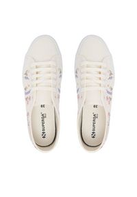 Superga Tenisówki 3750 Flower Embroidery Leggera S8161ZW Biały. Kolor: biały. Materiał: materiał #2