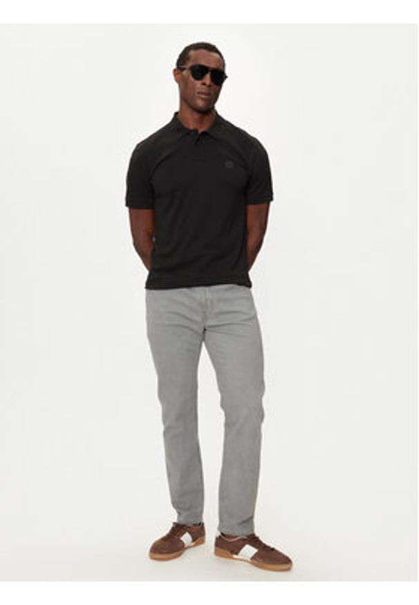 BOSS - Boss Polo Passenger 50507803 Czarny Slim Fit. Typ kołnierza: polo. Kolor: czarny. Materiał: bawełna