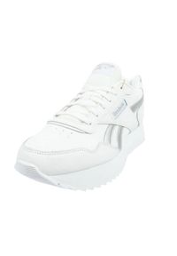Reebok - Damskie/Trenery Ze Skóry Ekologicznej. Kolor: biały. Materiał: skóra ekologiczna