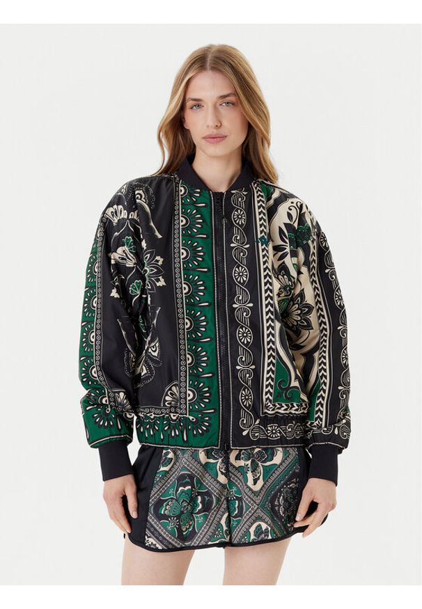 Adidas - adidas Kurtka przejściowa FARM Varsity JL8622 Kolorowy Oversize. Materiał: syntetyk. Wzór: kolorowy