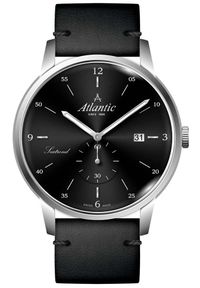 Atlantic - Zegarek Męski ATLANTIC Seatrend 65353.41.65. Rodzaj zegarka: analogowe. Materiał: skóra. Styl: retro, vintage, casual, elegancki, biznesowy