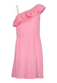 Blue Seven Sukienka letnia 528111 X Różowy Regular Fit. Kolor: różowy. Materiał: bawełna. Sezon: lato #1