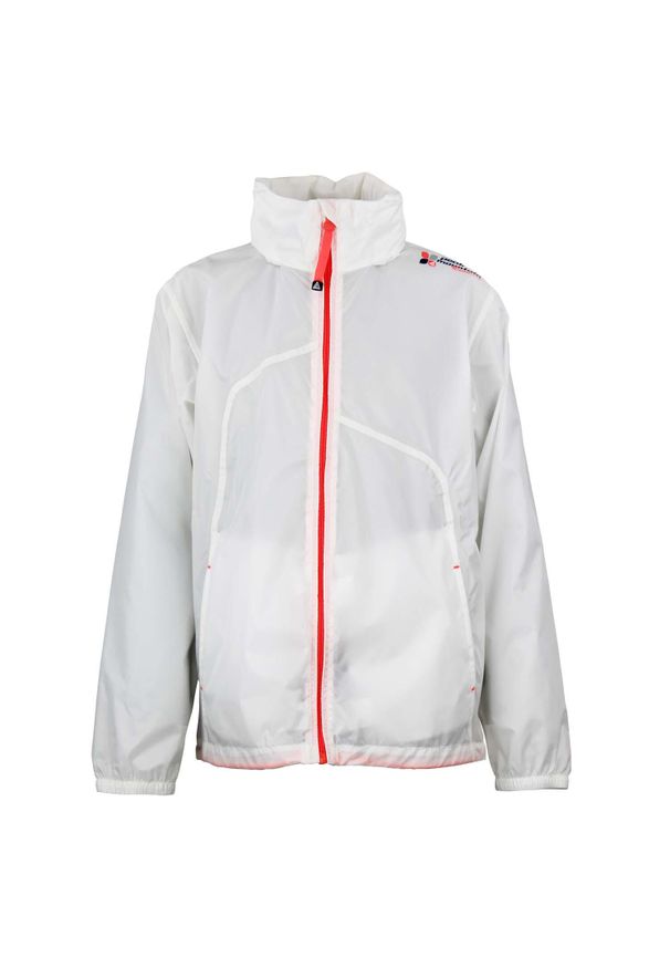 PEAK MOUNTAIN - Kurtka przeciwdeszczowa dla dziewczynki Peak Mountain. Kolor: biały. Materiał: softshell. Sport: turystyka piesza