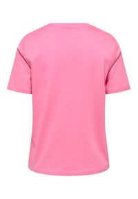 only - ONLY T-Shirt Freja 15367970 Różowy Regular Fit. Kolor: różowy. Materiał: bawełna #5