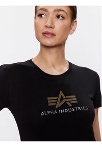 Alpha Industries T-Shirt Crystal 136063 Czarny Regular Fit. Kolor: czarny. Materiał: bawełna #3