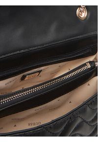 Guess Torebka Melisandra HWQG96 53210 Czarny. Kolor: czarny. Materiał: skórzane