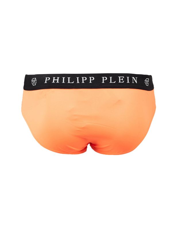 Philipp Plein Kąpielówki | CUPP15S01 | Mężczyzna | Pomarańczowy. Kolor: pomarańczowy. Materiał: poliamid, elastan. Wzór: aplikacja