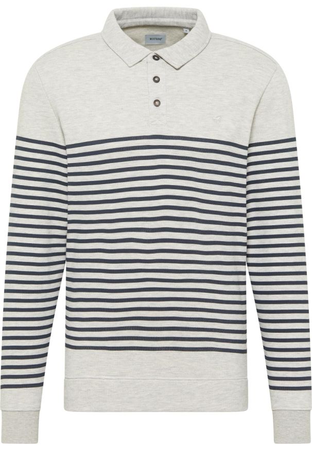 Męski Longsleeve Mustang Style Pinehurst Whisper White Melange 1015684 2078. Długość rękawa: długi rękaw