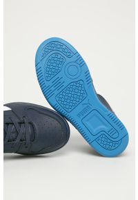 Puma - Buty dziecięce Rebound Layup SL. Nosek buta: okrągły. Zapięcie: rzepy. Kolor: niebieski. Materiał: syntetyk, materiał, skóra ekologiczna. Szerokość cholewki: normalna #4
