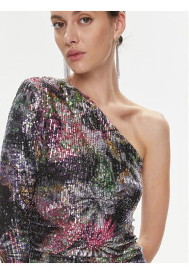 Just Cavalli Sukienka wieczorowa 75PAO946 Kolorowy Slim Fit. Materiał: syntetyk. Wzór: kolorowy. Styl: wizytowy