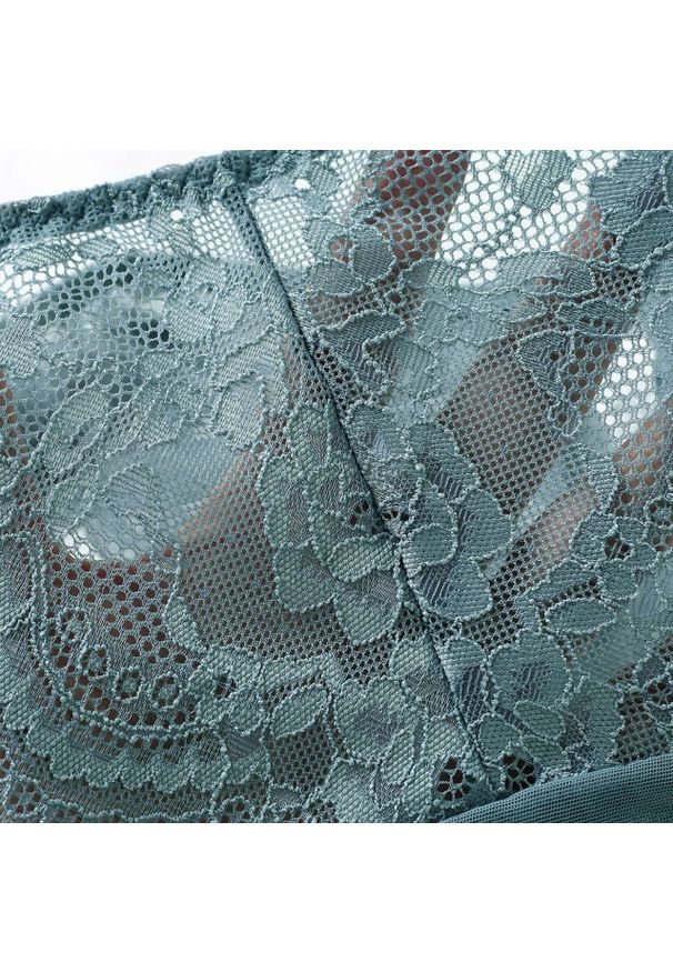 Intica - Komplet koronkowy z fiszbinami i szerszymi ramiączkami Hannakaisa. Kolor: czerwony. Materiał: koronka