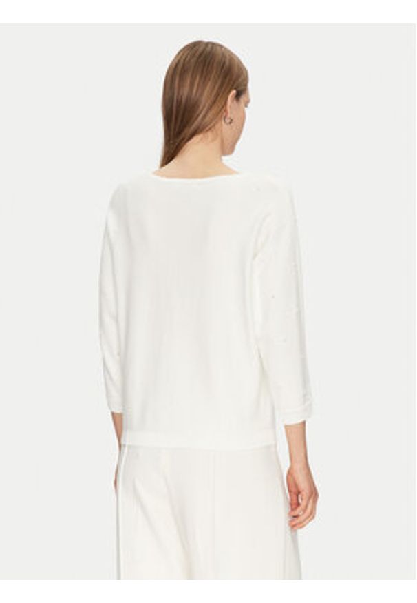 Tatuum Sweter Perlo T2424.090B Biały Regular Fit. Kolor: biały. Materiał: syntetyk