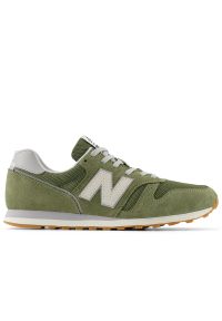 Buty unisex New Balance ML373SI2 - zielone. Okazja: na co dzień. Kolor: zielony. Materiał: zamsz, guma. Szerokość cholewki: normalna. Model: New Balance 373 #1