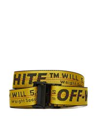 OFF-WHITE - Off-White Pasek Męski OMRB012R21FAB0011810 Żółty. Kolor: żółty. Materiał: materiał #1