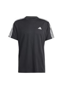 Adidas - Koszulka treningowa męska adidas Essentials 3-Stripes. Kolor: biały, wielokolorowy, czarny. Materiał: materiał