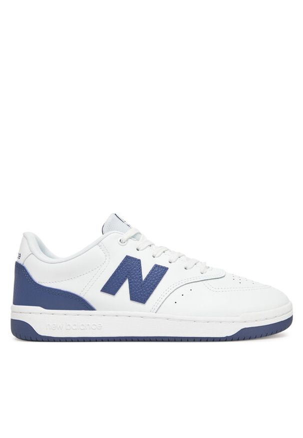 New Balance Sneakersy BB80BLL Biały. Kolor: biały. Materiał: skóra, zamsz