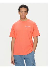 Vans T-Shirt 66 Baked VN000NTS Różowy Loose Fit. Kolor: różowy. Materiał: bawełna